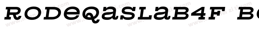 RodeqaSlab4F BoldItalic字体转换